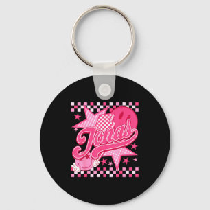 Girl Retro Jonas Groovy Flower First Name D 80's  Key Ring