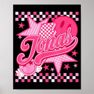Girl Retro Jonas Groovy Flower First Name D 80's  Poster
