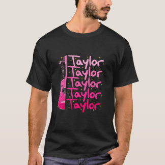 Girl Retro TAYLOR First Name Personalised Birthday T-Shirt