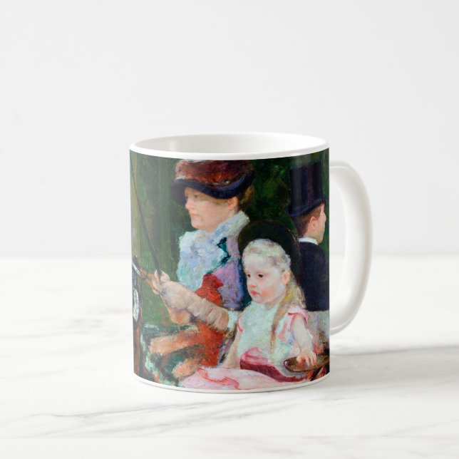 Girl Riding a Carriage, Mary Cassatt Coffee Mug (Front Right)