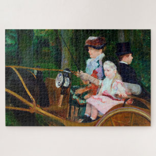 Girl Riding a Carriage, Mary Cassatt Jigsaw Puzzle