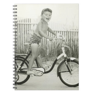 Girl Riding Bicycle Notebook