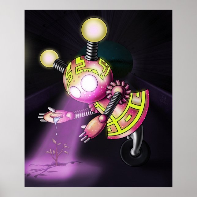Girl Robot Poster (Front)