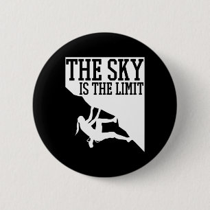 Girl Rock Climbing Mountain Climber Funny  6 Cm Round Badge