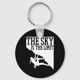 Girl Rock Climbing Mountain Climber Funny Key Ring