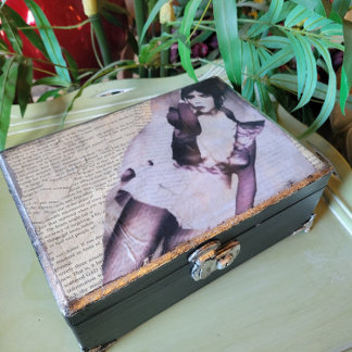 Girl Rocking Out 15x20 or 17x23 Decoupage  Tissue Paper