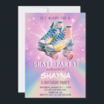 Girl Roller Skating Birthday Invitation<br><div class="desc">A cute and fun scoop skate invitation! Roller Skate Theme.</div>
