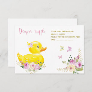 Girl Rubber Duck raffle cards