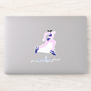 Girl Running Marathon Runner Track Athlete Name