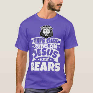 Girl runs on Jesus and Bears Premium T-Shirt
