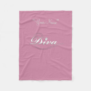 Girl’s “Diva in Training” Fleece Blanket