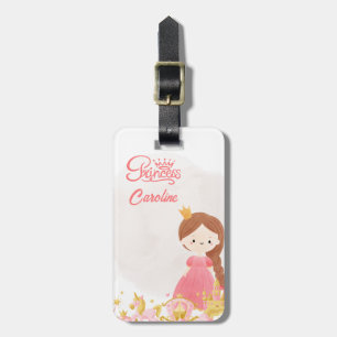 Girl’s Princess Royal Crown Travel Luggage Tag