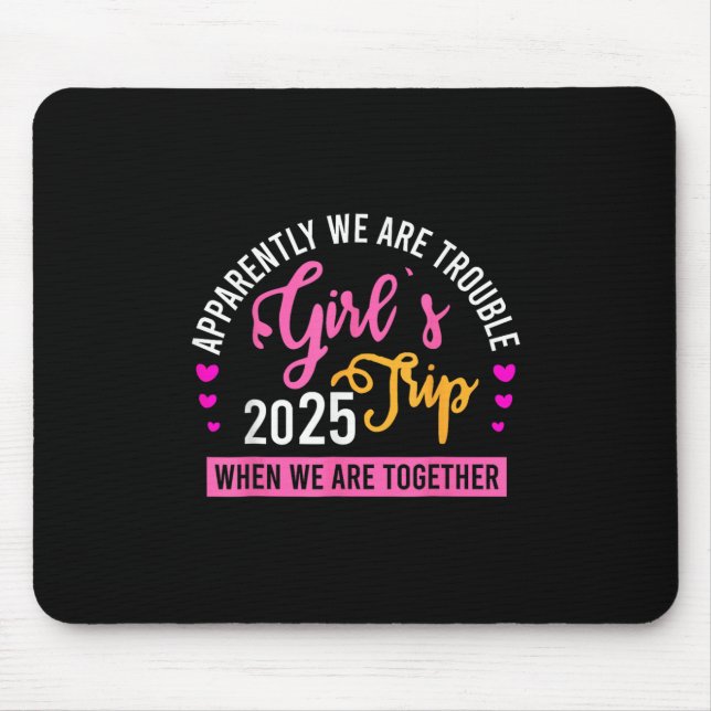 Girl’s Trip 2025 Summer Beach Weekend Vacation Wom Mouse Pad (Front)