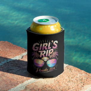 Girl’s Trip Florida 2024 Summer Beach Weekend Can Cooler
