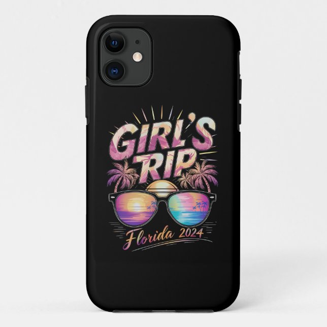 Girl’s Trip Florida 2024 Summer Beach Weekend  Case-Mate iPhone Case (Back)