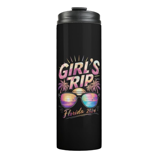 Girl’s Trip Florida 2024 Summer Beach Weekend  Thermal Tumbler (Front)