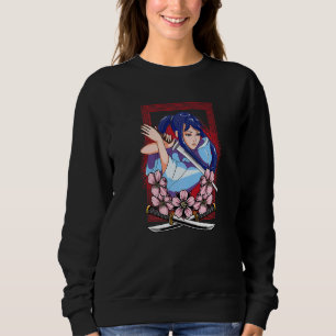 Girl Samurai Katana Warrior Fighter Japanese Kendo Sweatshirt