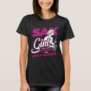 girl Saxophon T-Shirt