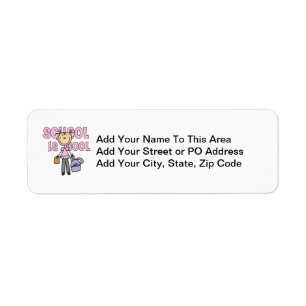 Girl School is Cool Return Address Label