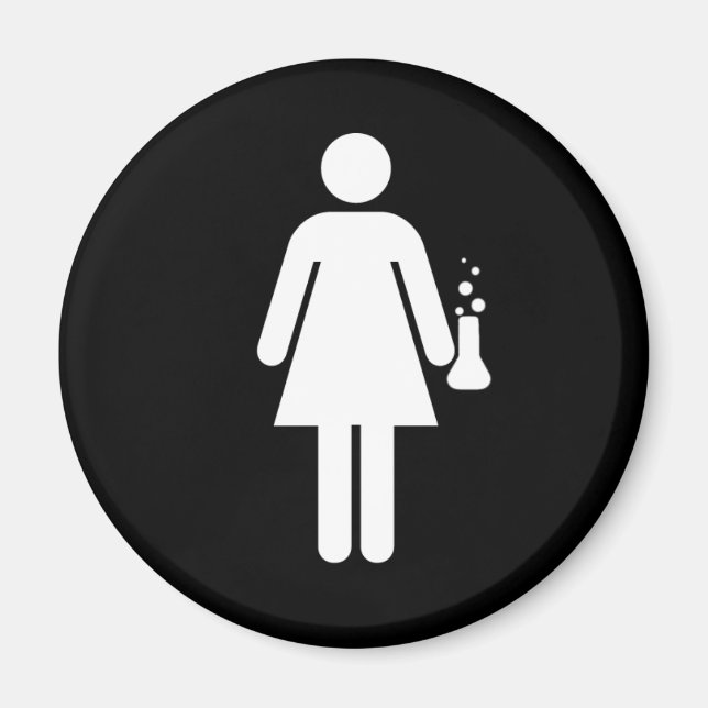 Girl Scientist Magnet (Front)
