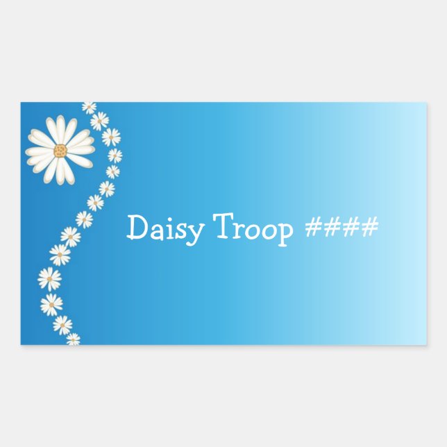 Girl Scout Daisy Rectangular Sticker (Front)