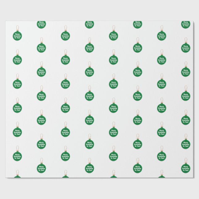 Girl Scouting Christmas Wrapping Paper  (Flat)
