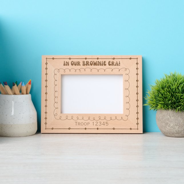 Girl Scouting In My Brownie Era Etched Frames (Front)