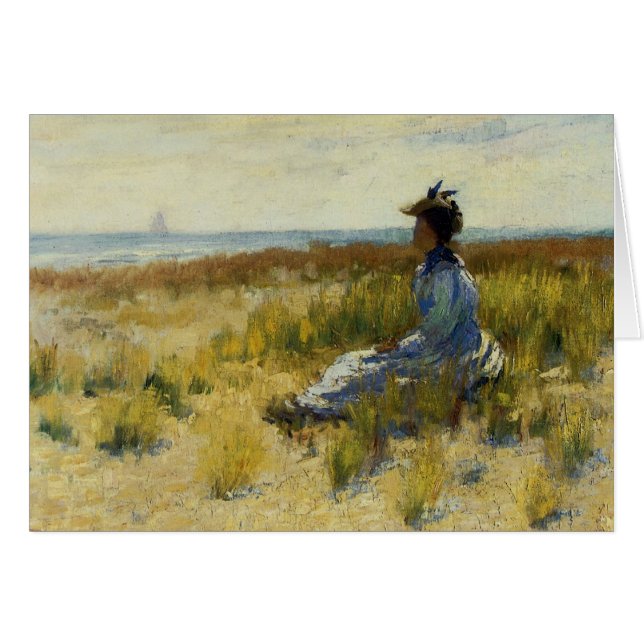 Girl Seated by the Sea (Front Horizontal)
