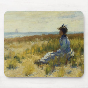 Girl Seated by the Sea Mouse Pad