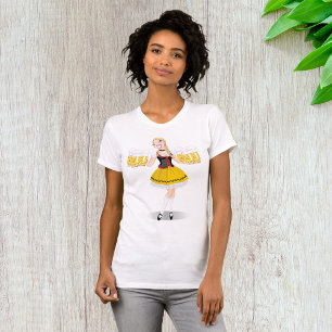 Girl Serving Beer Womens T-Shirt