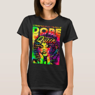 Girl Shirt Black Queen Afro Unapologetically Melan