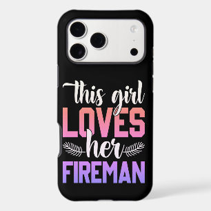 Girl shows love for her firefighter partner