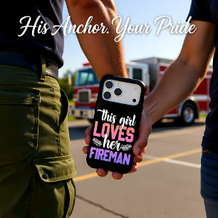 Girl shows love for her firefighter partner