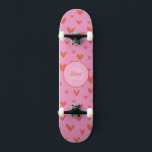 Girl Skateboard Monogram and Name<br><div class="desc">Make this Girl Skateboard Monogram and Name your own by adding your text. To access advanced editing tools,  please go to "Personalise this template" and click on "Details",  scroll down and press the "click to customise further" link. Perfect for any celebration and occasion as a  Girl gift!</div>