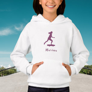 Girl Skater Pink Custom Name Personalised