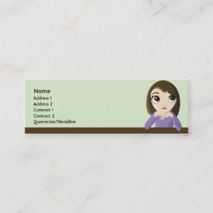 Girl - Skinny Mini Business Card