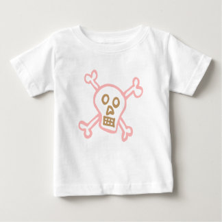 Girl Skull and Crossbones Baby T-Shirt