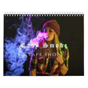 Girl Smoke Vape Shop Business Calendar