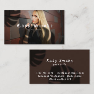 Girl Smoke Vape Shop Business Card