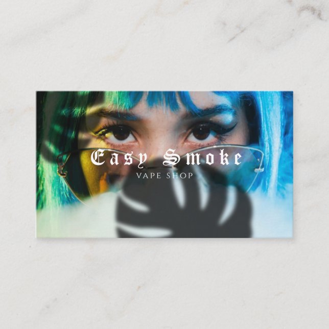 Girl Smoke Vape Shop Business Card (Front)