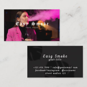 Girl Smoke Vape Shop Business Card
