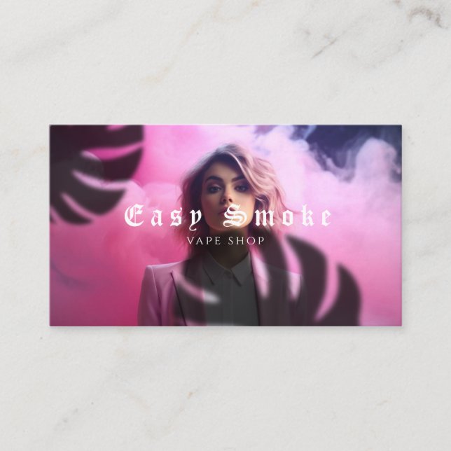 Girl Smoke Vape Shop Business Card (Front)