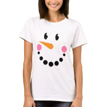 Girl Snowman T-shirt (Design 1)