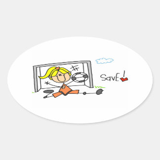 Girl Soccer Goal Keeper Stickers