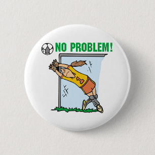 Girl Soccer Goalie Tshirts and Gifts 6 Cm Round Badge