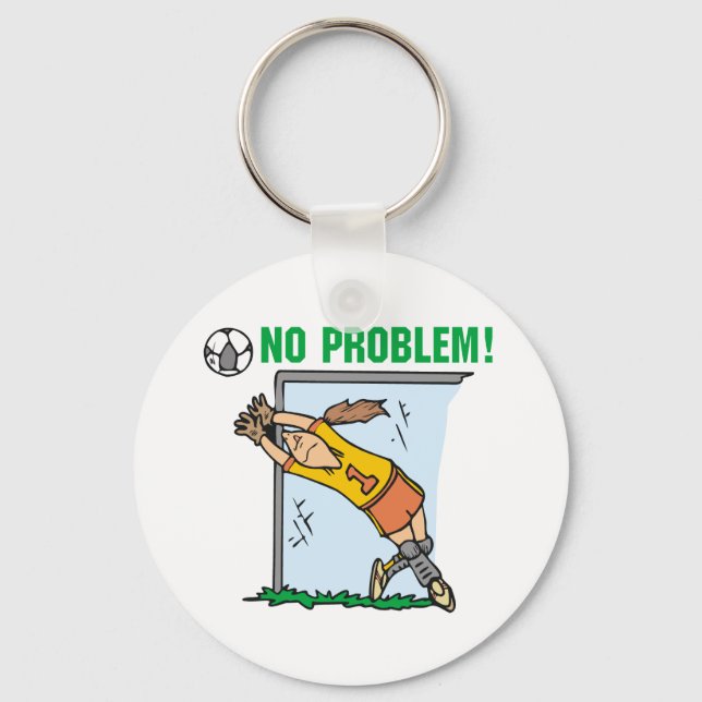 Girl Soccer Goalie Tshirts and Gifts Key Ring (Front)