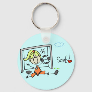 Girl Soccer Goalie Tshirts and Gifts Key Ring
