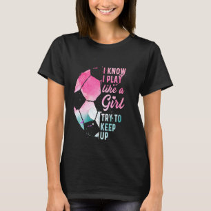 Girl Soccer Player s Team Cleats Mum Goalie Captai T-Shirt
