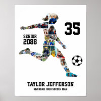 Girl Soccer Team Sports Custom Photo Collage