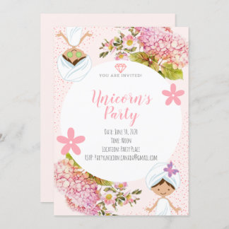 Girl Spa Party Invitation